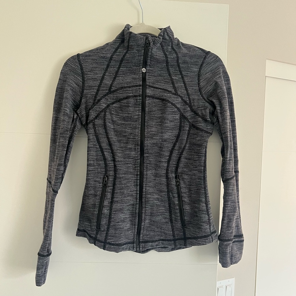 lululemon athletica Gray Scuba Jacket size 4